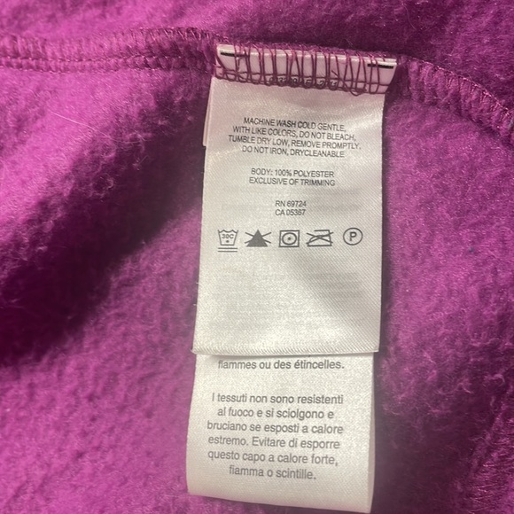 Columbia fleece zip jacket zipper pockets adjustable waist purple womens size M - Picture 9 of 12